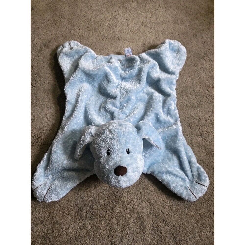 Gund Comfy Cozy Puppy 5846 Blue Plush Dog Baby security Blanket Lovey Mat 23"